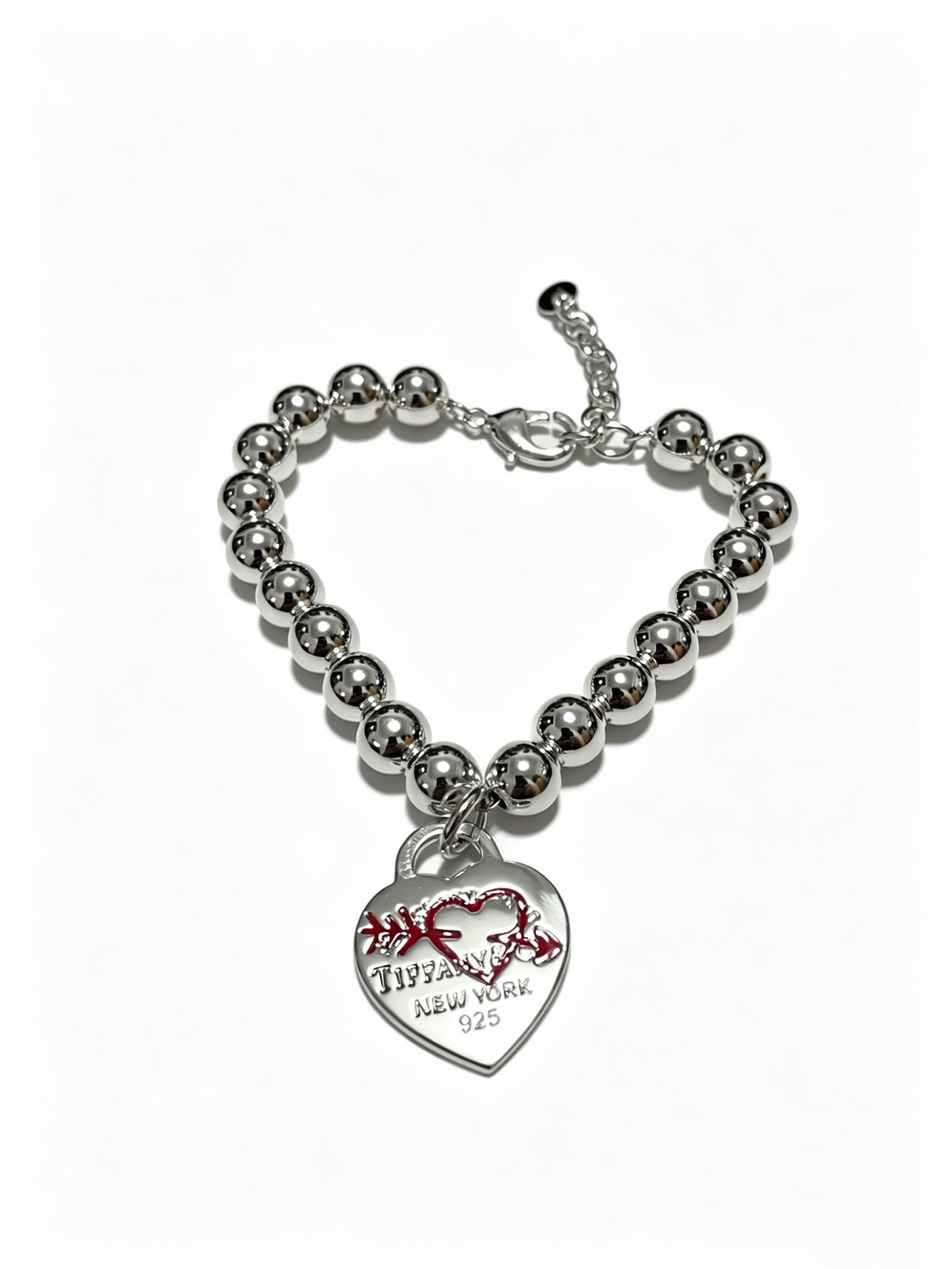 Signature Motif Bracelet in Silver-Tone – Vintage Detail – Design 09 front product view