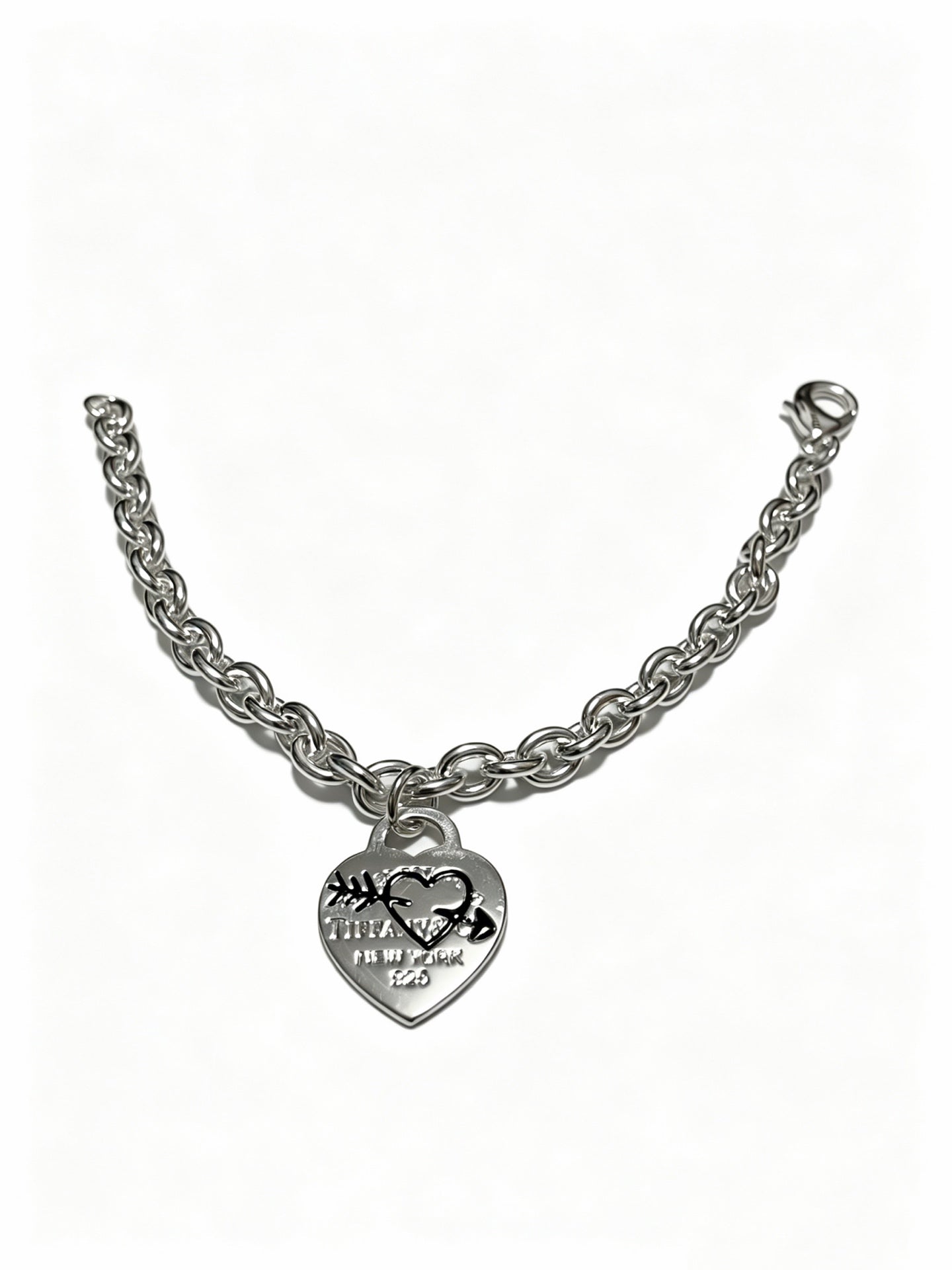 Signature Motif Bracelet in Silver-Tone – Vintage Detail – Design 08 front product view