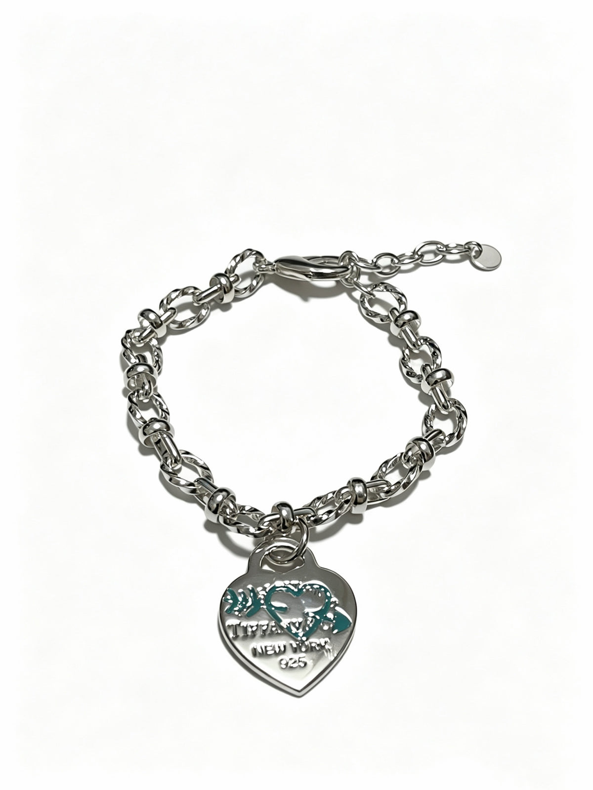 Signature Motif Bracelet in Silver-Tone – Vintage Detail – Design 07 main product view