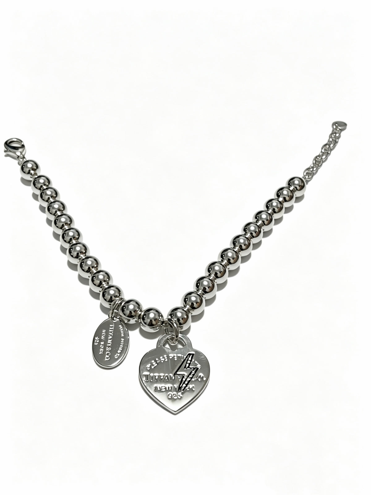 Signature Motif Bracelet in Silver-Tone – Vintage Detail – Design 06 front product view