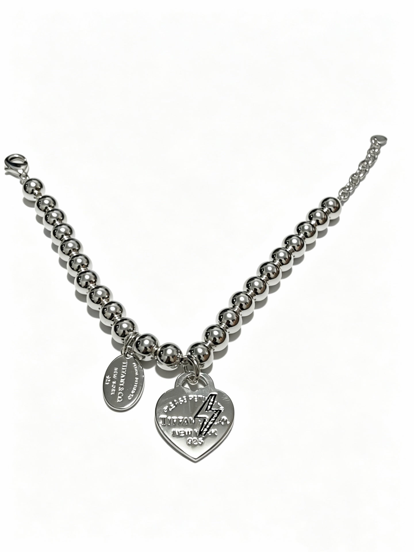 Signature Motif Bracelet in Silver-Tone – Vintage Detail – Design 06 front product view