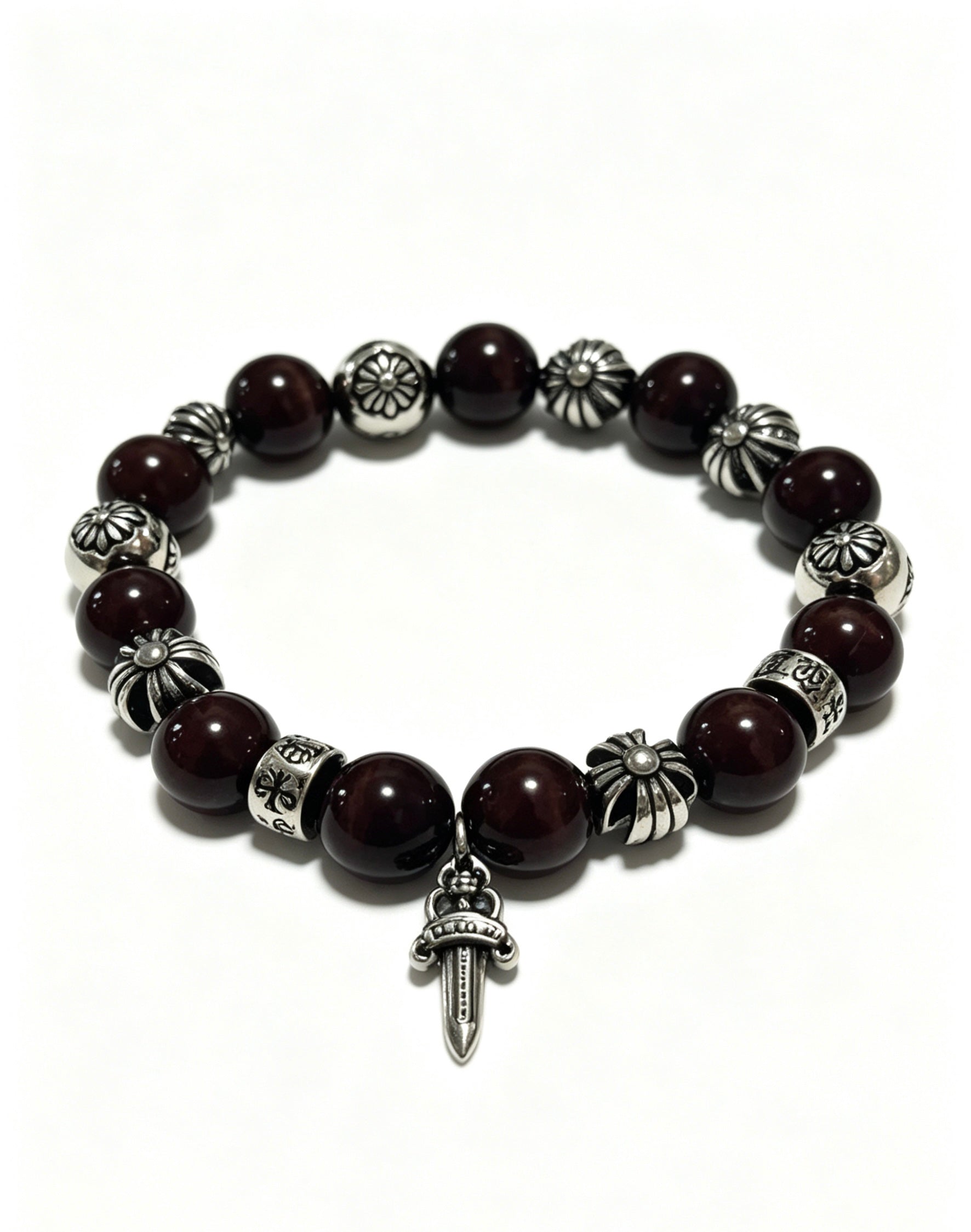 Signature Emblem Bracelet in Polished Metal-Tone – Design 003 main product view