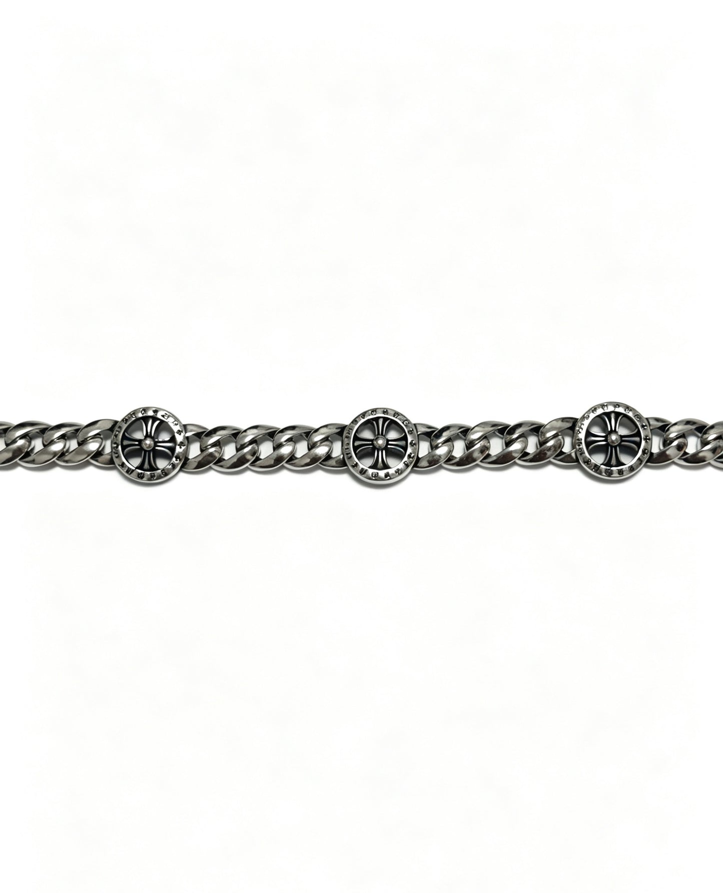 Signature Emblem Bracelet in Polished Metal-Tone – Design 002 main product view