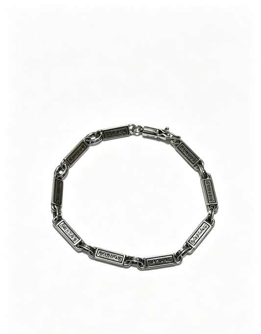 Cross Cuban-Link Bracelet in Antique Silver-Tone – Cuban Link main product view