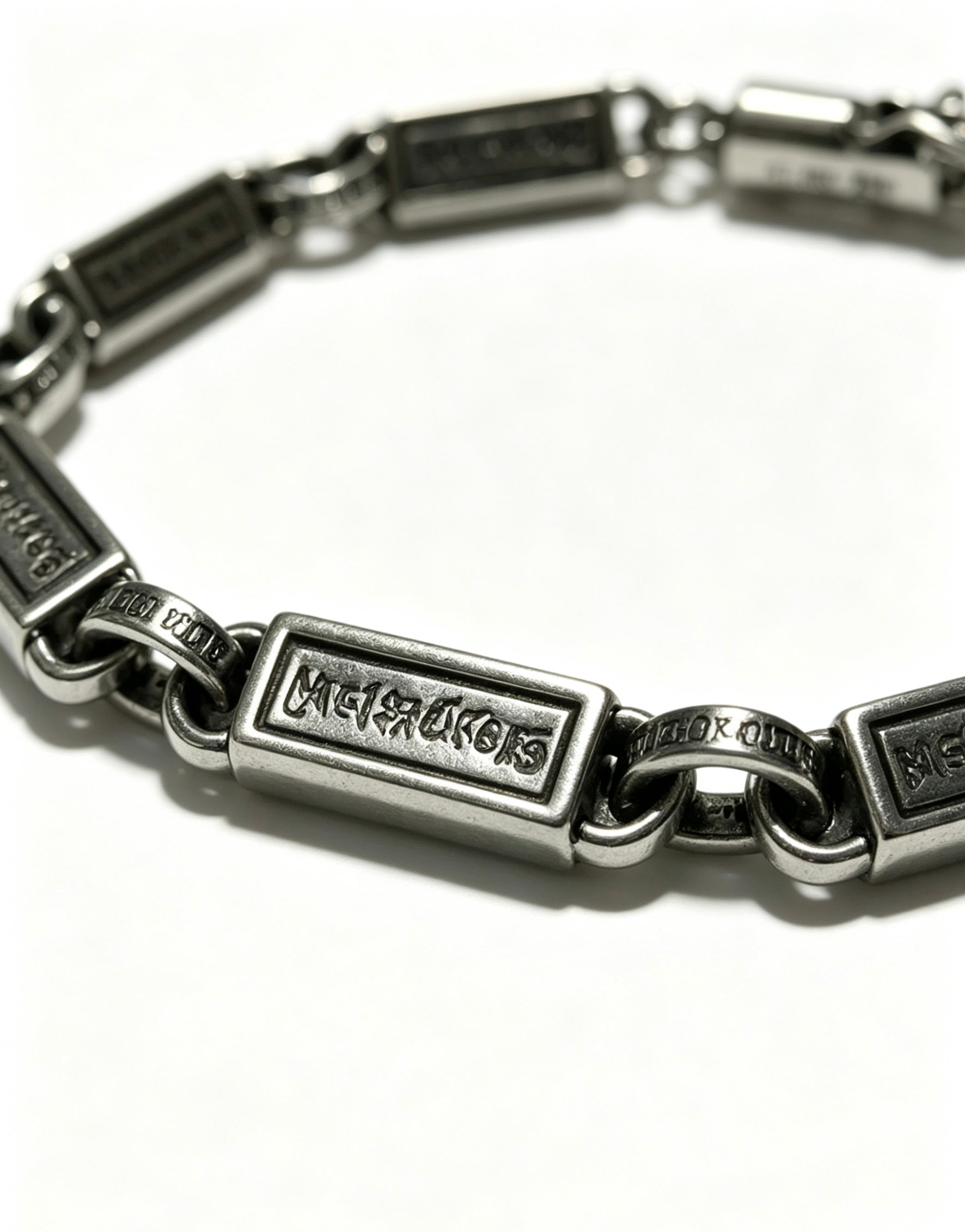 Cross Cuban-Link Bracelet in Antique Silver-Tone – Cuban Link styled product view