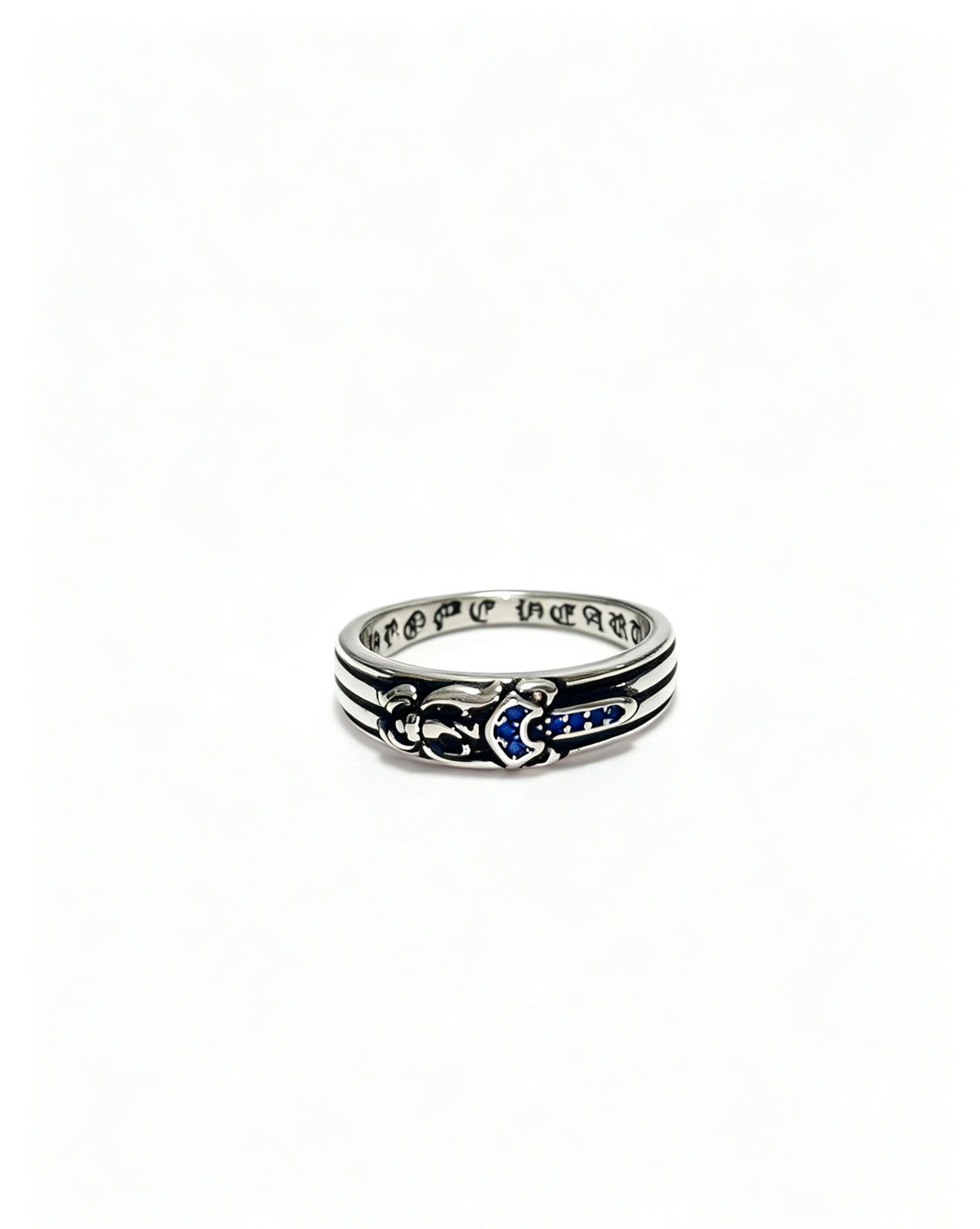 Signature Emblem Statement Ring in Polished Metal-Tone – Design 002 main product view