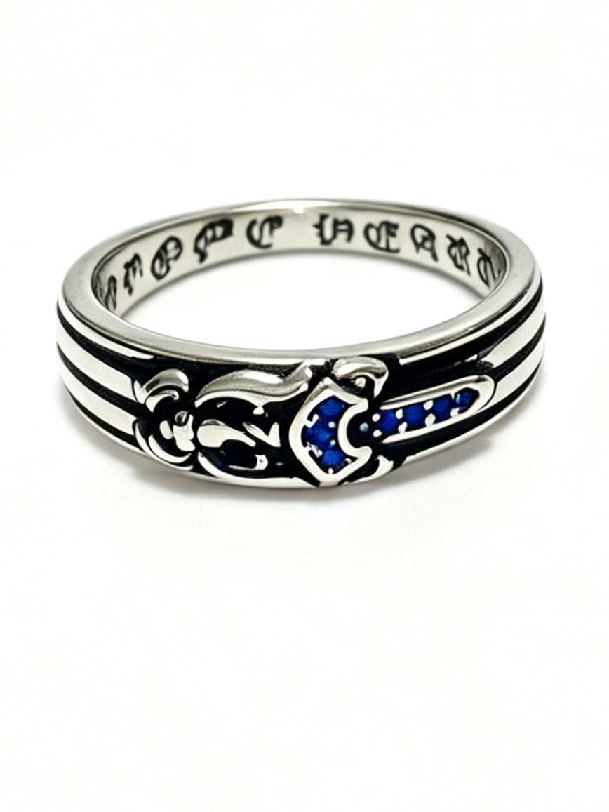 Cross Statement Ring in Metal-Tone – Design 02 side detail