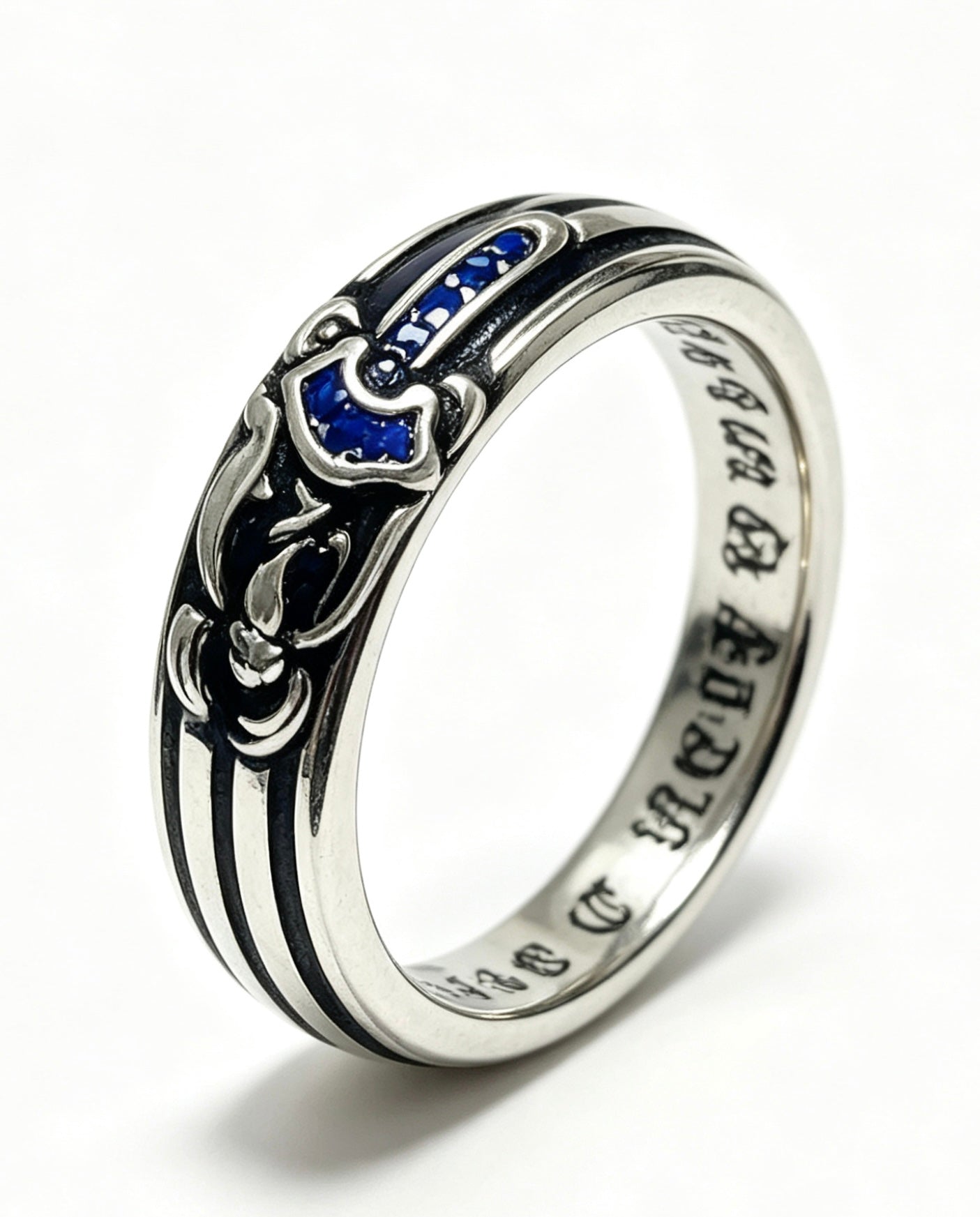 Cross Statement Ring in Metal-Tone – Design 02 close-up detail
