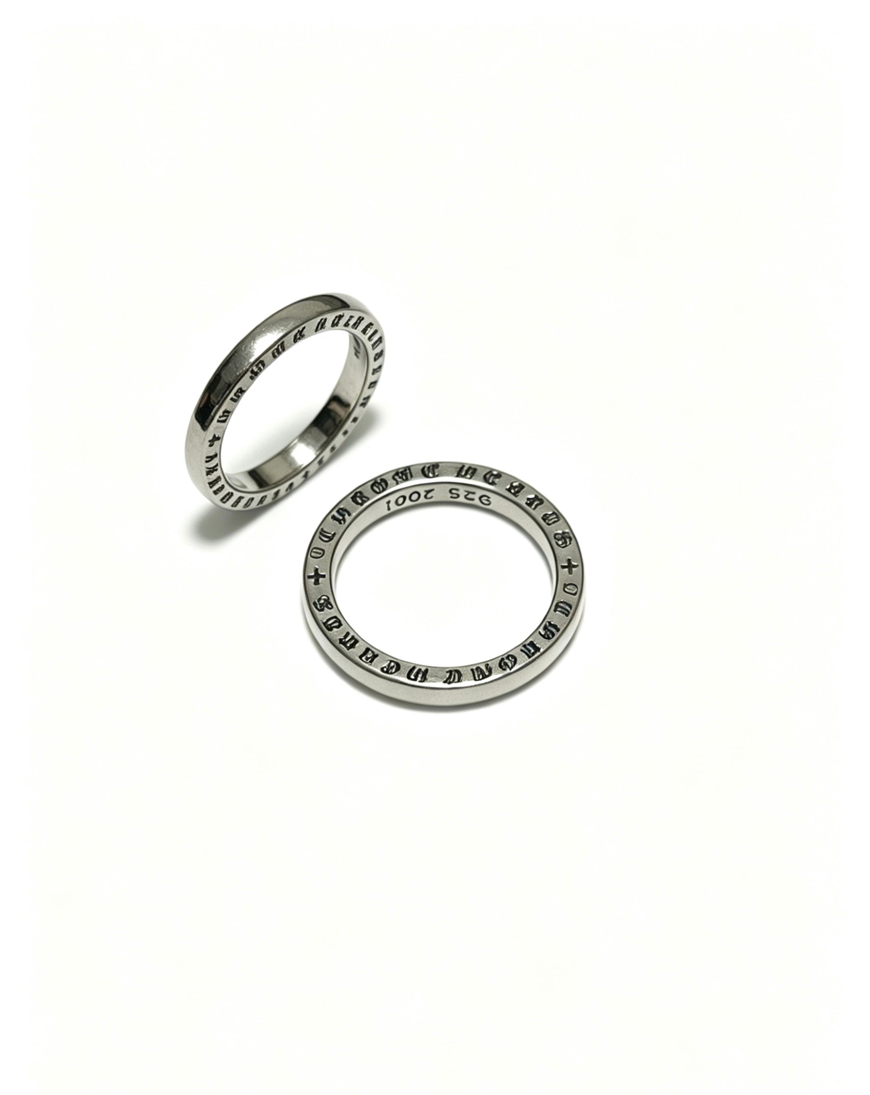 Signature Emblem Statement Ring in Polished Metal-Tone – Design 001 main product view