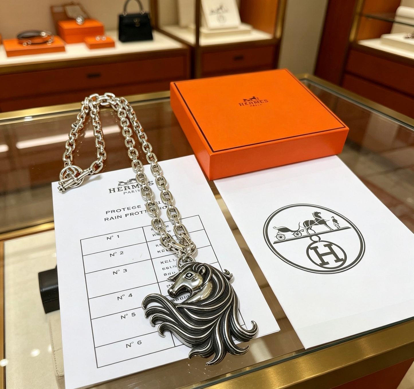 Toggle Pendant Necklace in Polished Metal-Tone – Toggle Detail – Design 005 front product view