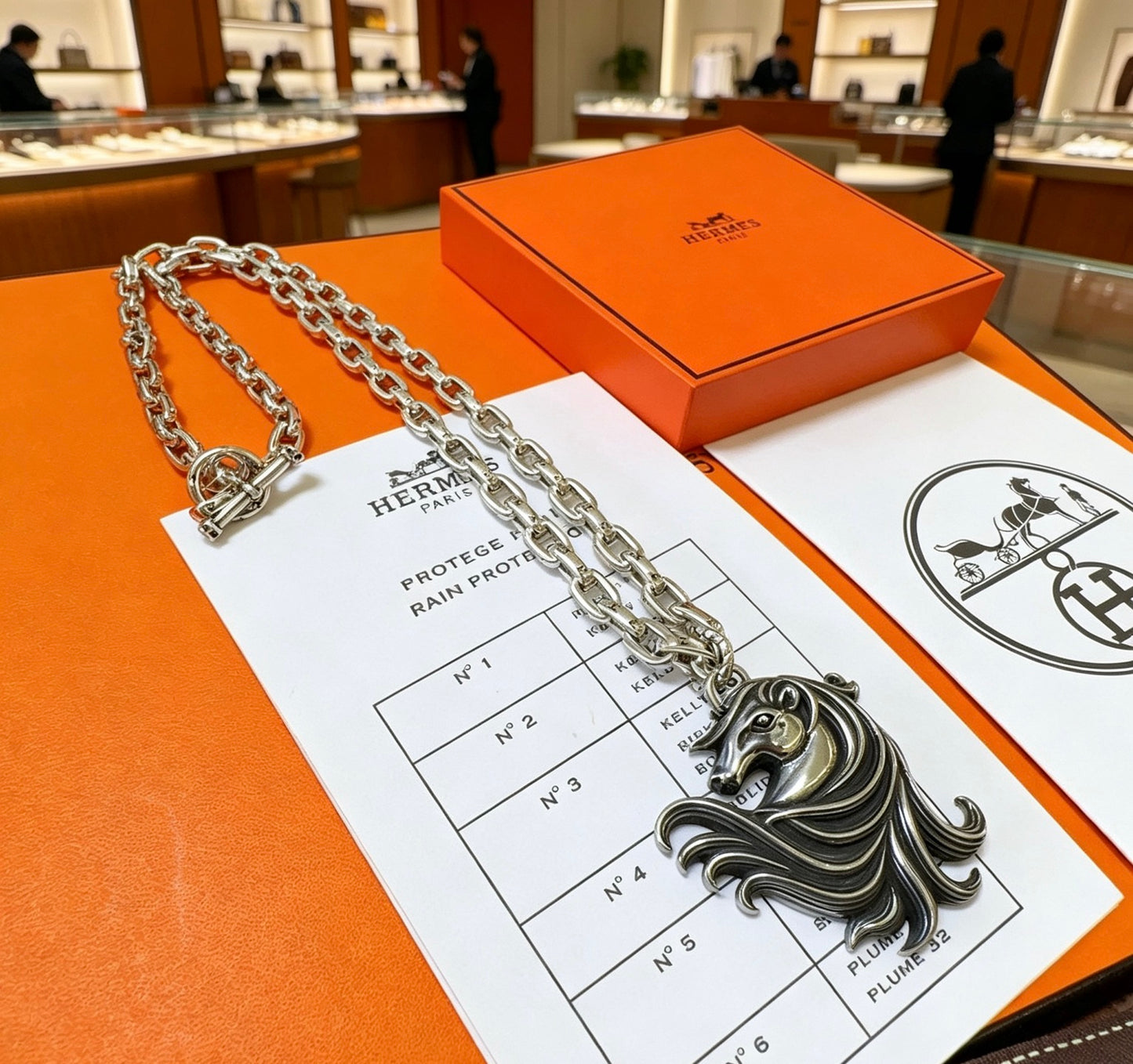 Toggle Pendant Necklace in Polished Metal-Tone – Toggle Detail – Design 005 main product view