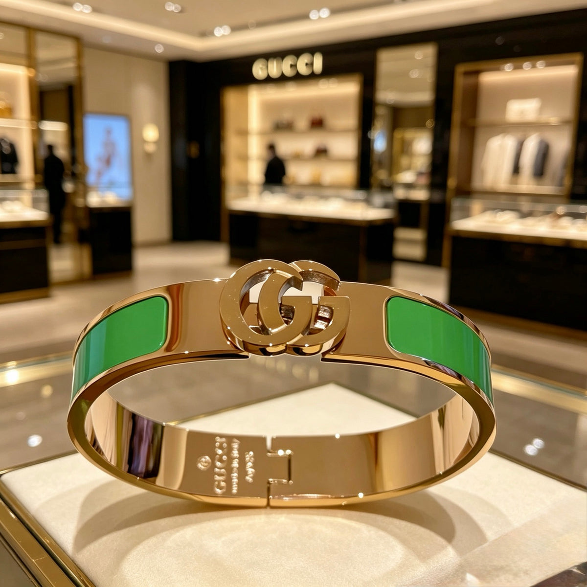 Double-G Emblem Bangle in Gold-Tone – Design 004 main product view