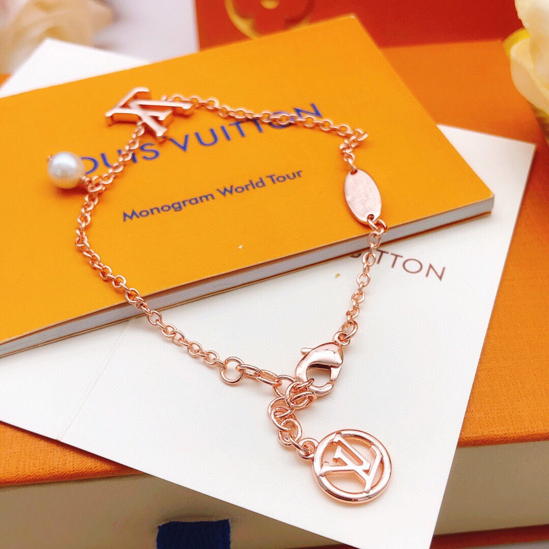 Geometric Emblem Bracelet in Rose-Gold-Tone – Rose Gold Detail detail view