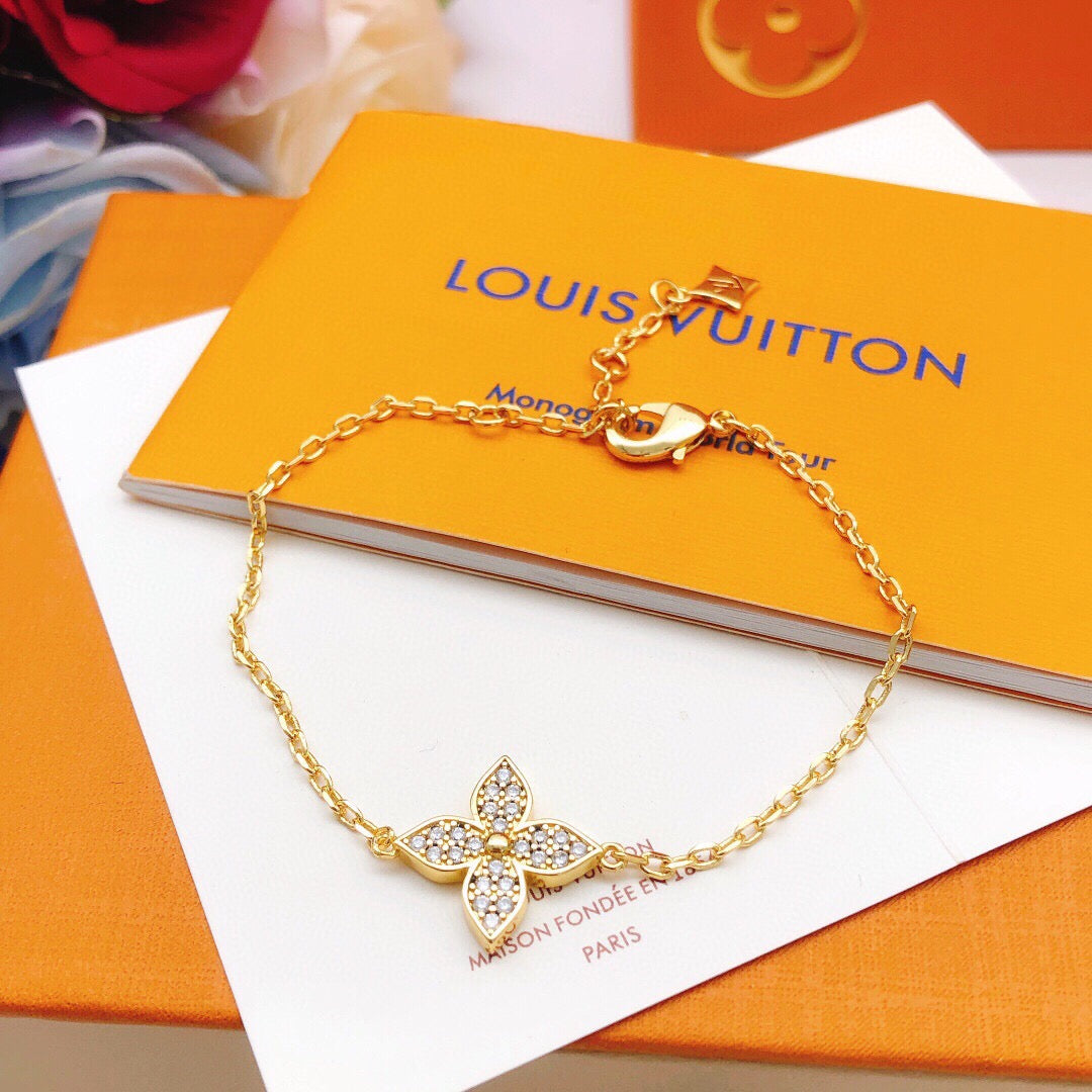 Geometric Emblem Bracelet in Gold-Tone – Design 004 main product view