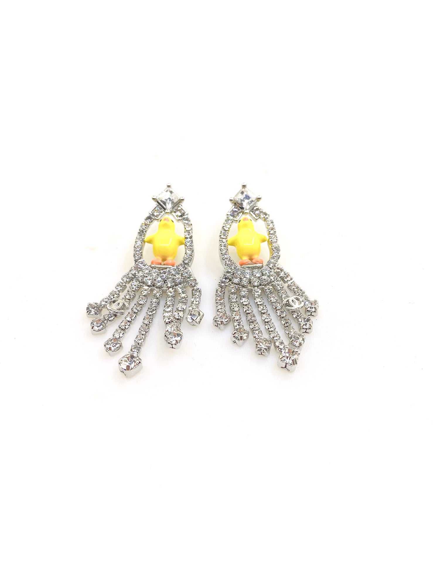 Duck Statement Earrings in Gold-Tone – Design 001 main product view