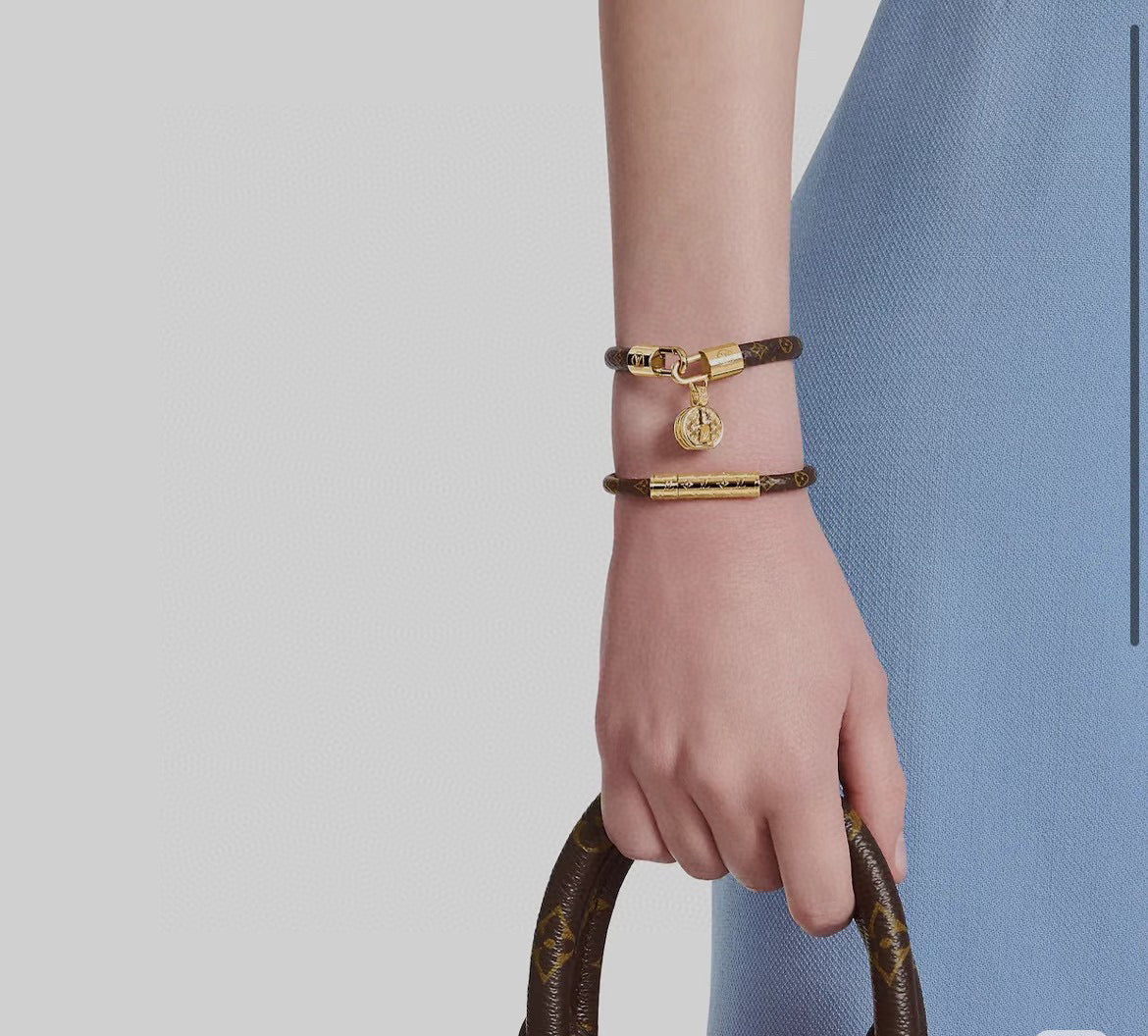Bag Motif Bangle in Gold-Tone – Bag Detail styled product view