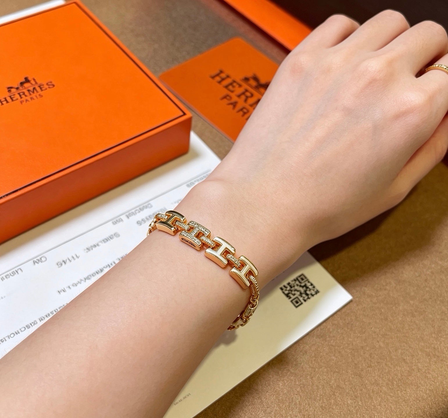 Horse Bracelet in Gold-Tone detail view