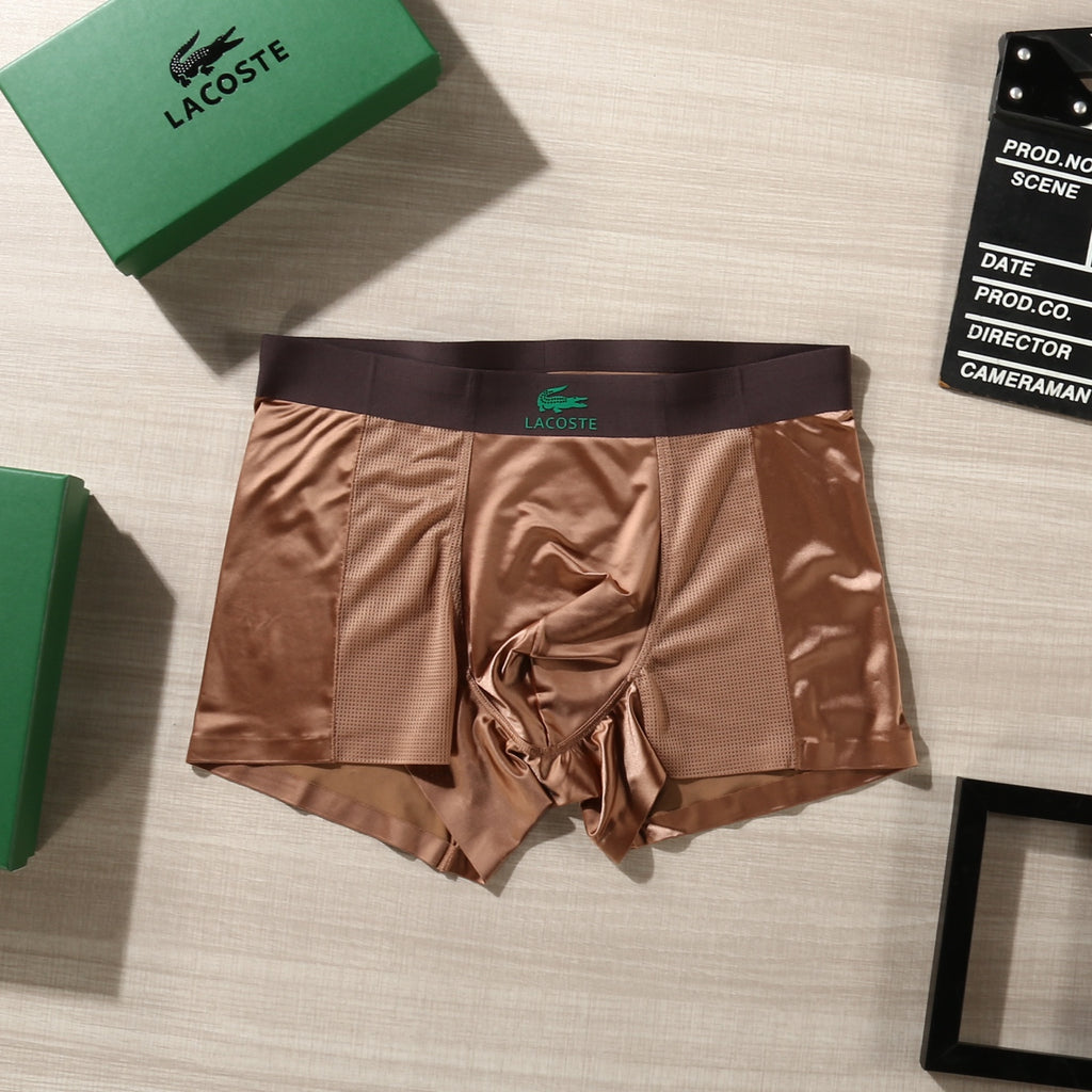 Lacoste Small Crocodile Details Men's Boxer Briefs - 3-Piece Box