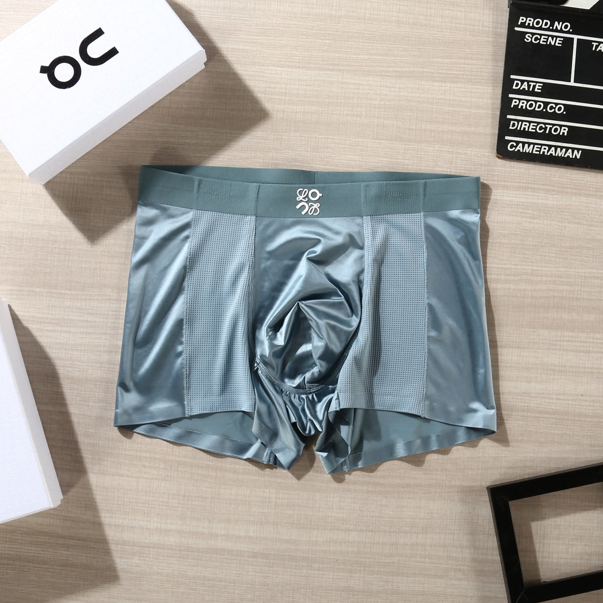 On Contrast Emblem Waistbands Men's Boxer Briefs - 3-Piece Box