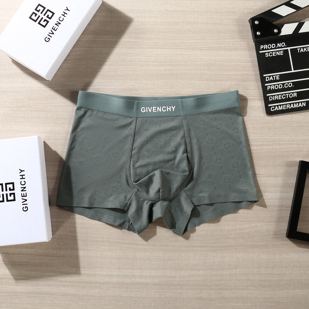 Givenchy Contrast Logo Waistbands Men's Boxer Briefs - 3-Piece Box
