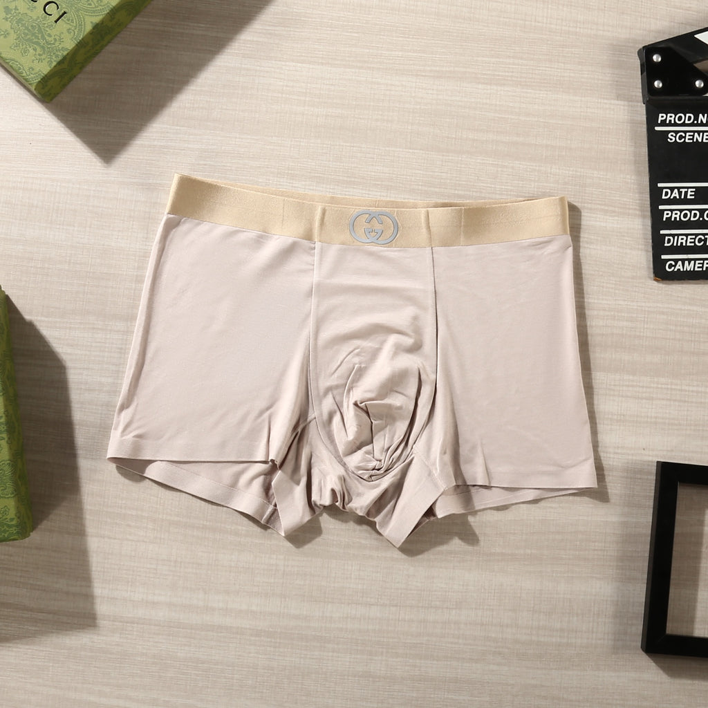 Gucci Contrast Logo Waistbands Men's Boxer Briefs - 3-Piece Box