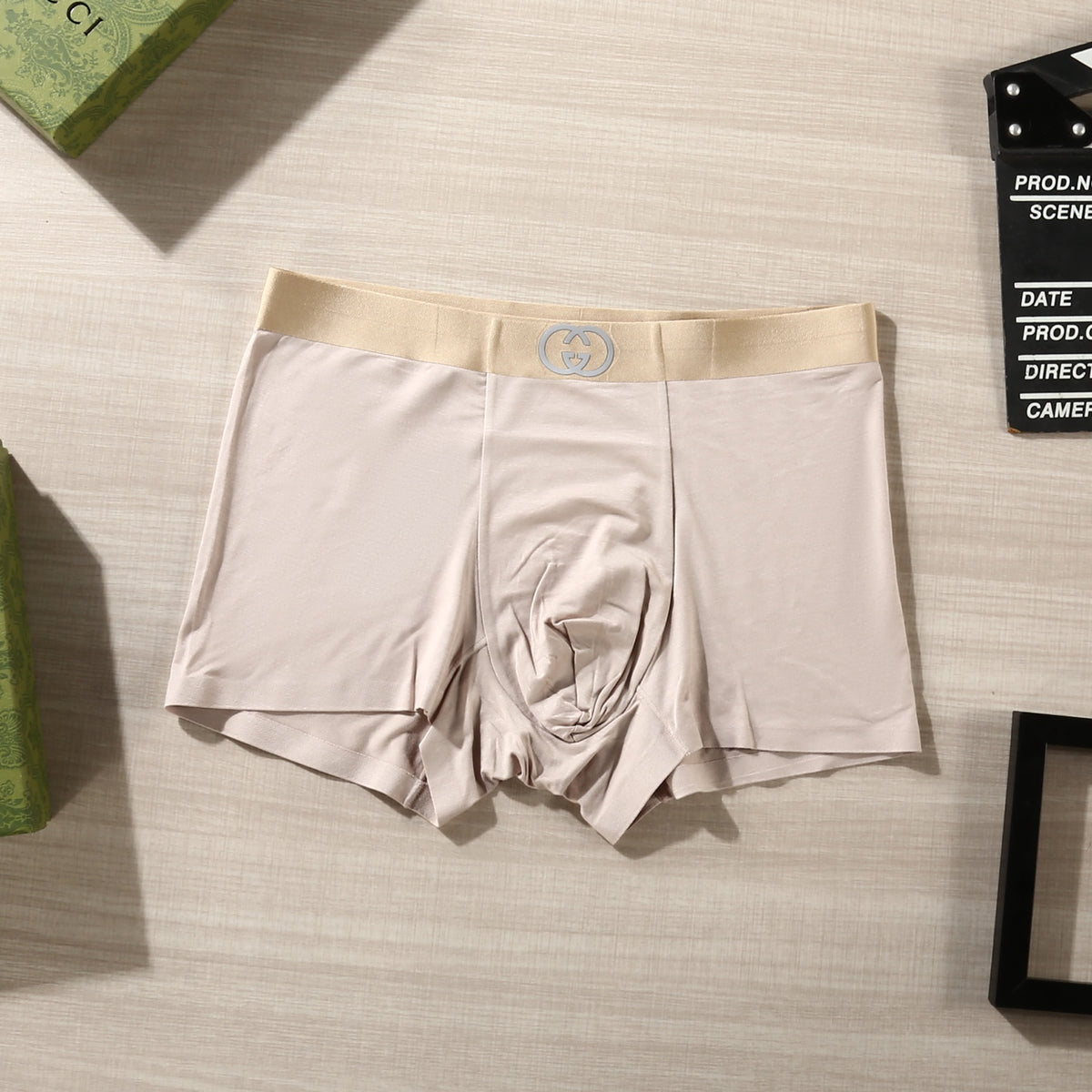 Gucci Contrast Logo Waistbands Men's Boxer Briefs - 3-Piece Box