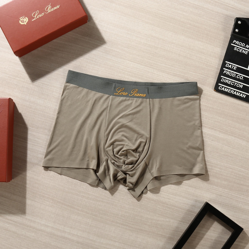 Loro Piana Script Details Men's Boxer Briefs - 3-Piece Box