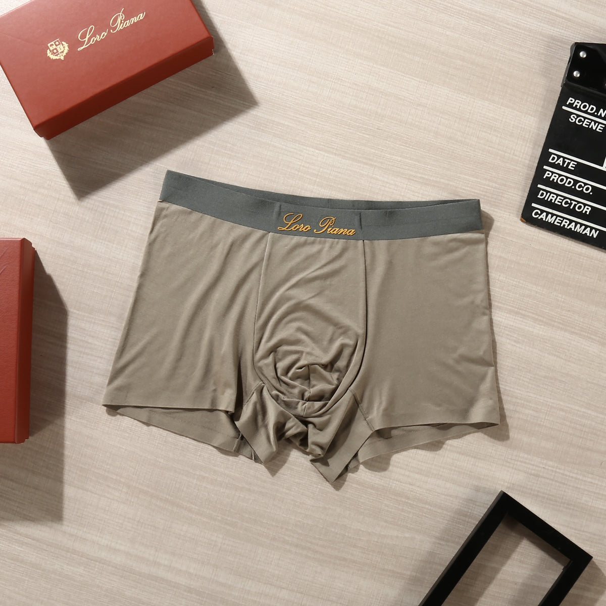 Loro Piana Script Details Men's Boxer Briefs - 3-Piece Box
