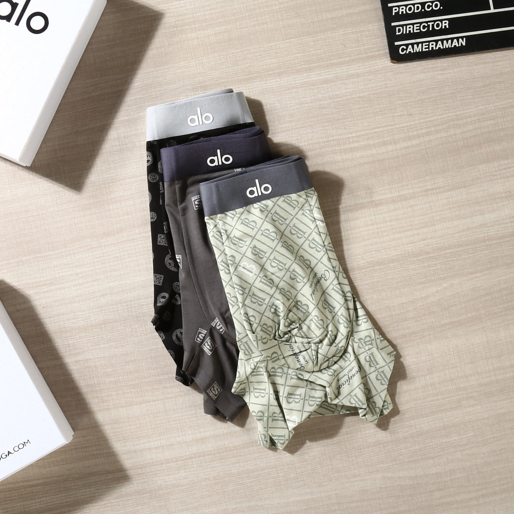 Alo All-Over Motifs Men's Boxer Briefs - 3-Piece Box