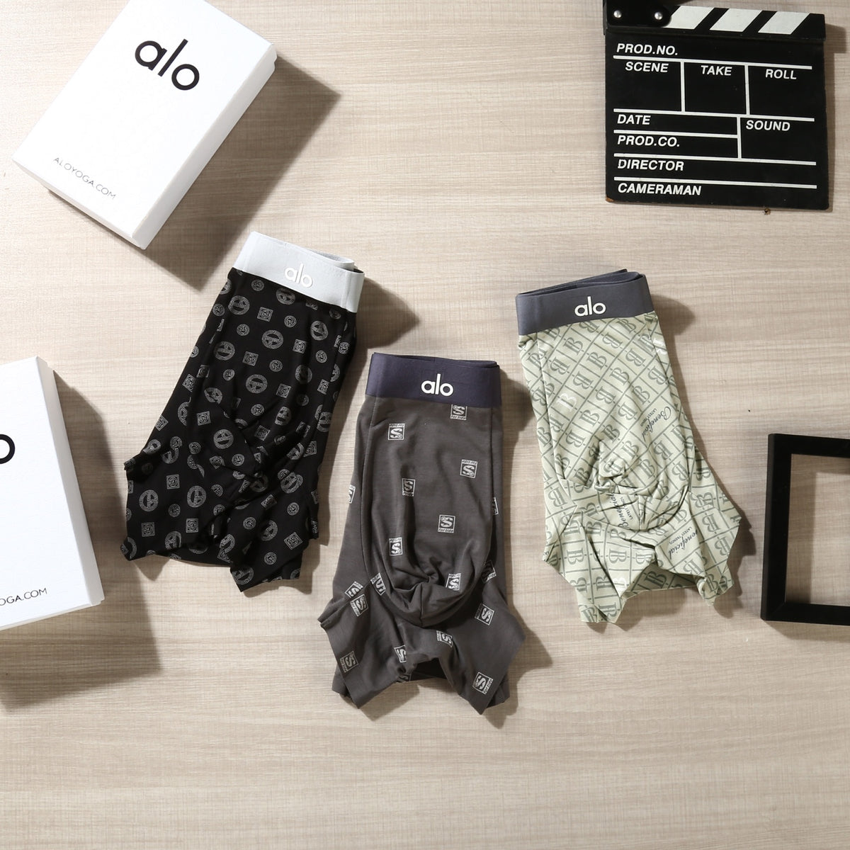 Alo All-Over Motifs Men's Boxer Briefs - 3-Piece Box