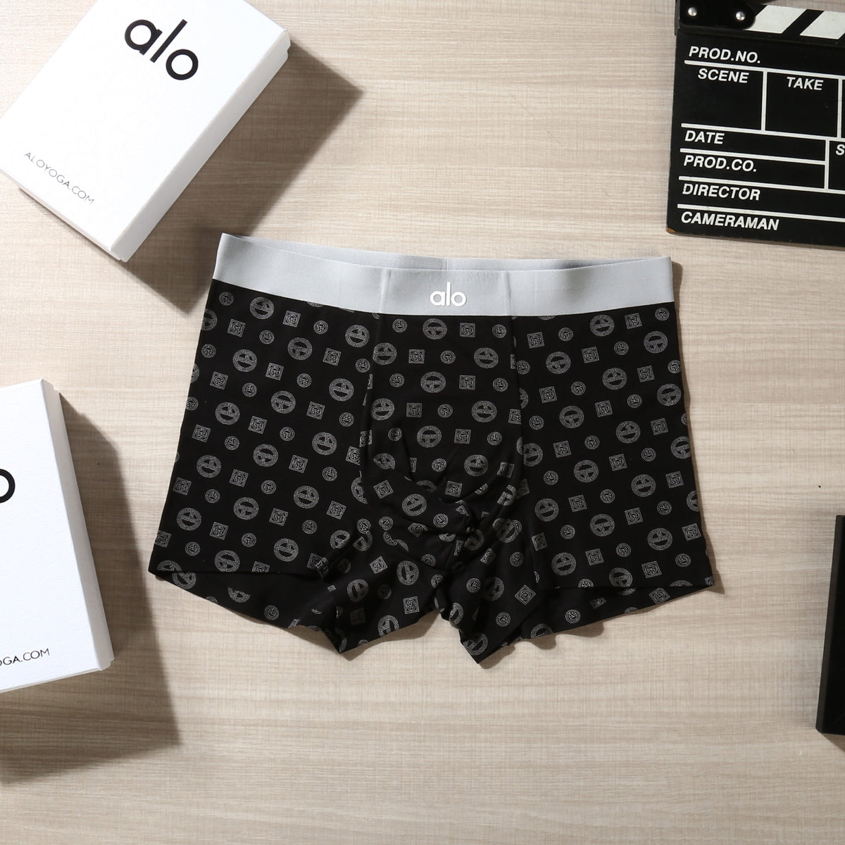 Alo All-Over Motifs Men's Boxer Briefs - 3-Piece Box