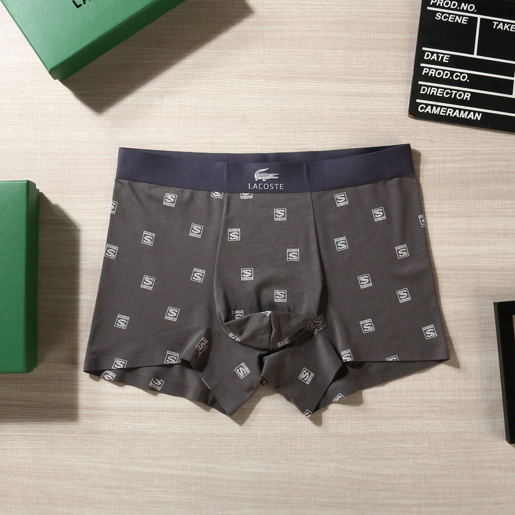 Lacoste Small Crocodile Details Men's Boxer Briefs - 3-Piece Box