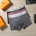 Louis Vuitton Checker-Pattern Boxer Briefs In Black, White And Men's Boxer Briefs - 3-Piece Box