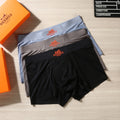 Hermes Understated Waistband Details Men's Boxer Briefs - 3-Piece Box
