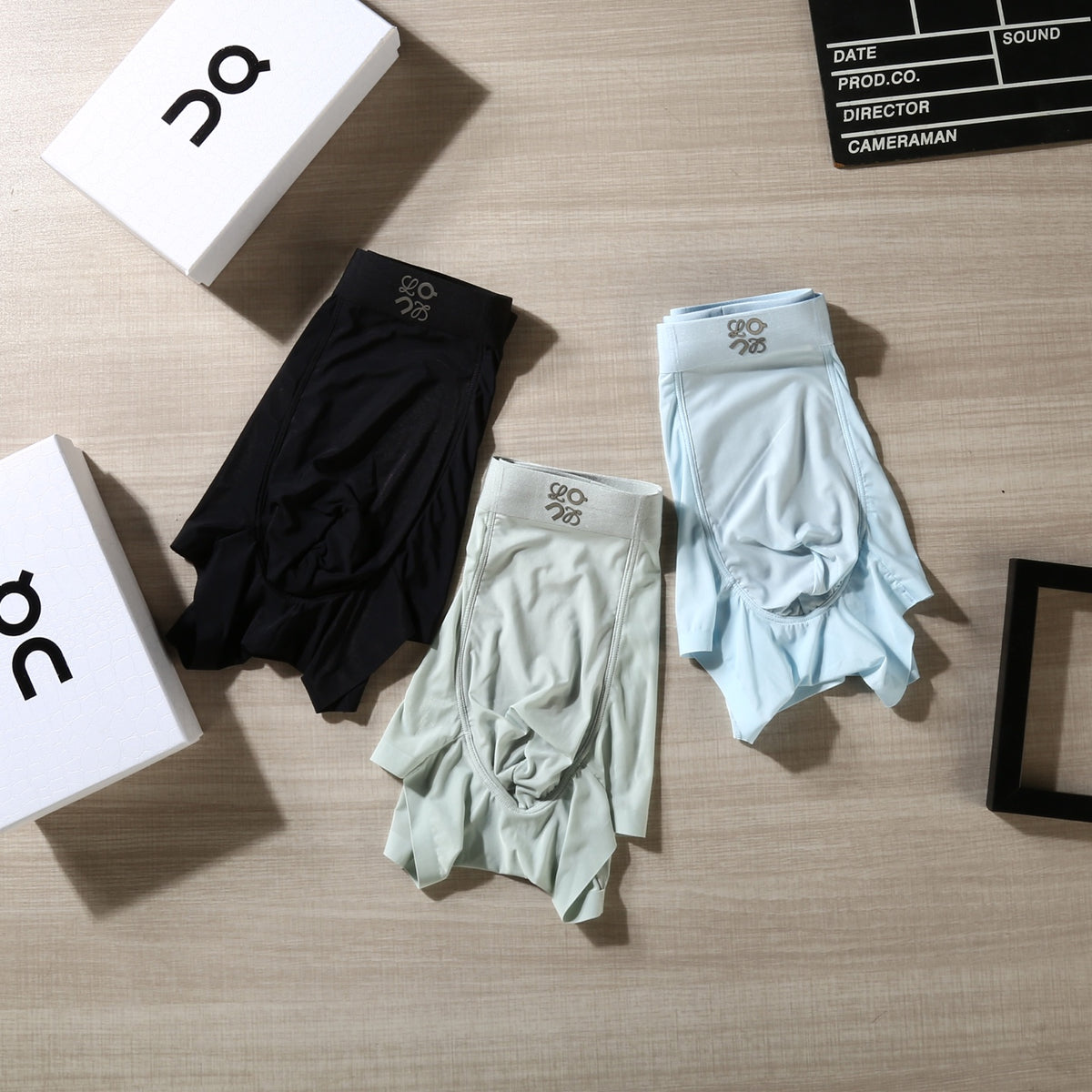On Clean Logo Waistbands Men's Boxer Briefs - 3-Piece Box