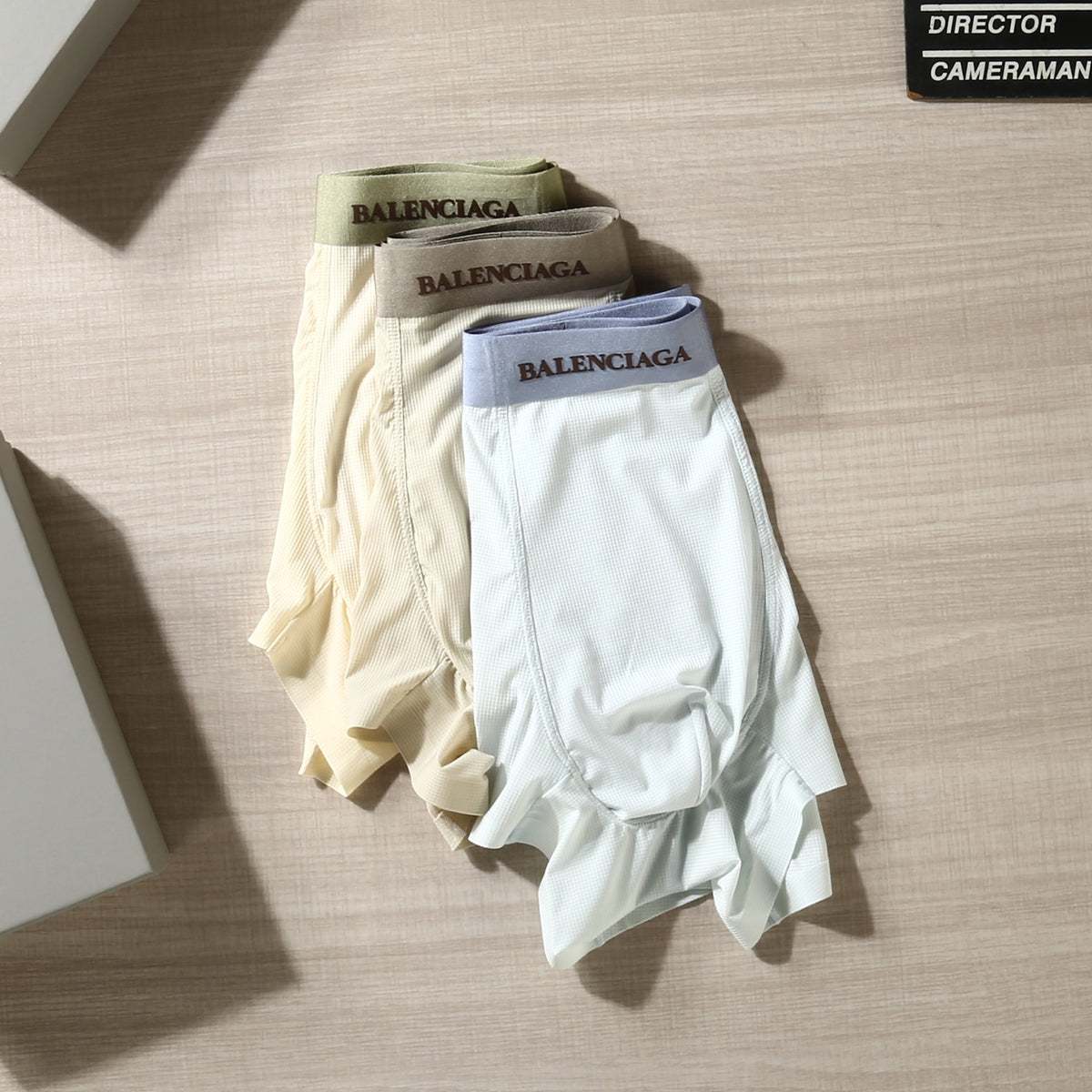 Balenciaga Contrast Wordmarks Men's Boxer Briefs - 3-Piece Box