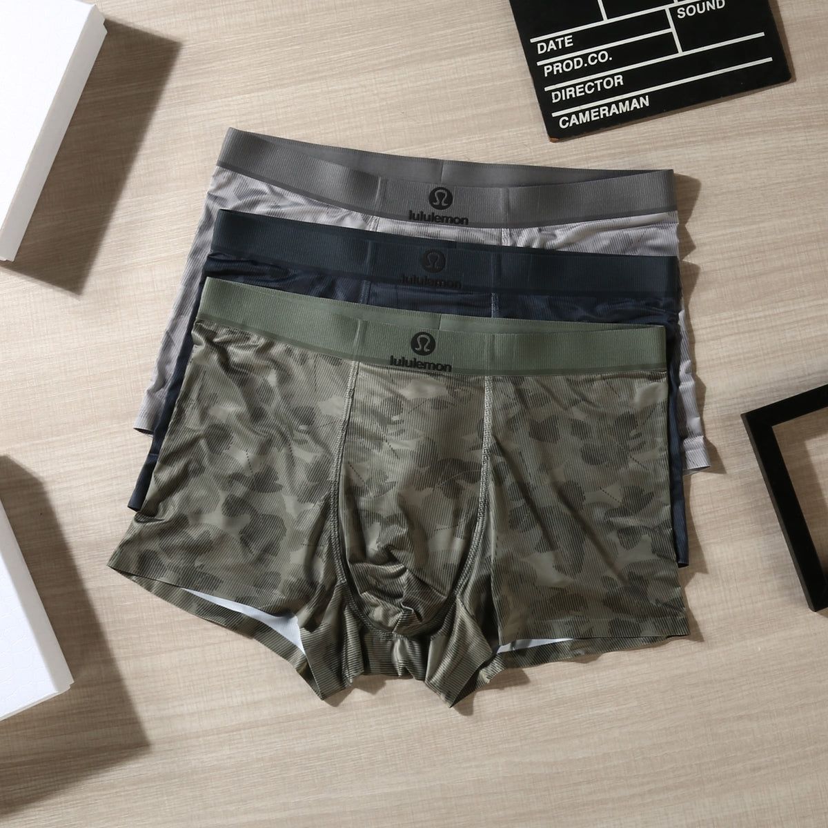 Lululemon Tonal Logo Waistbands Men's Boxer Briefs - 3-Piece Box