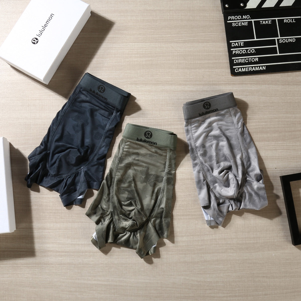 Lululemon Tonal Logo Waistbands Men's Boxer Briefs - 3-Piece Box