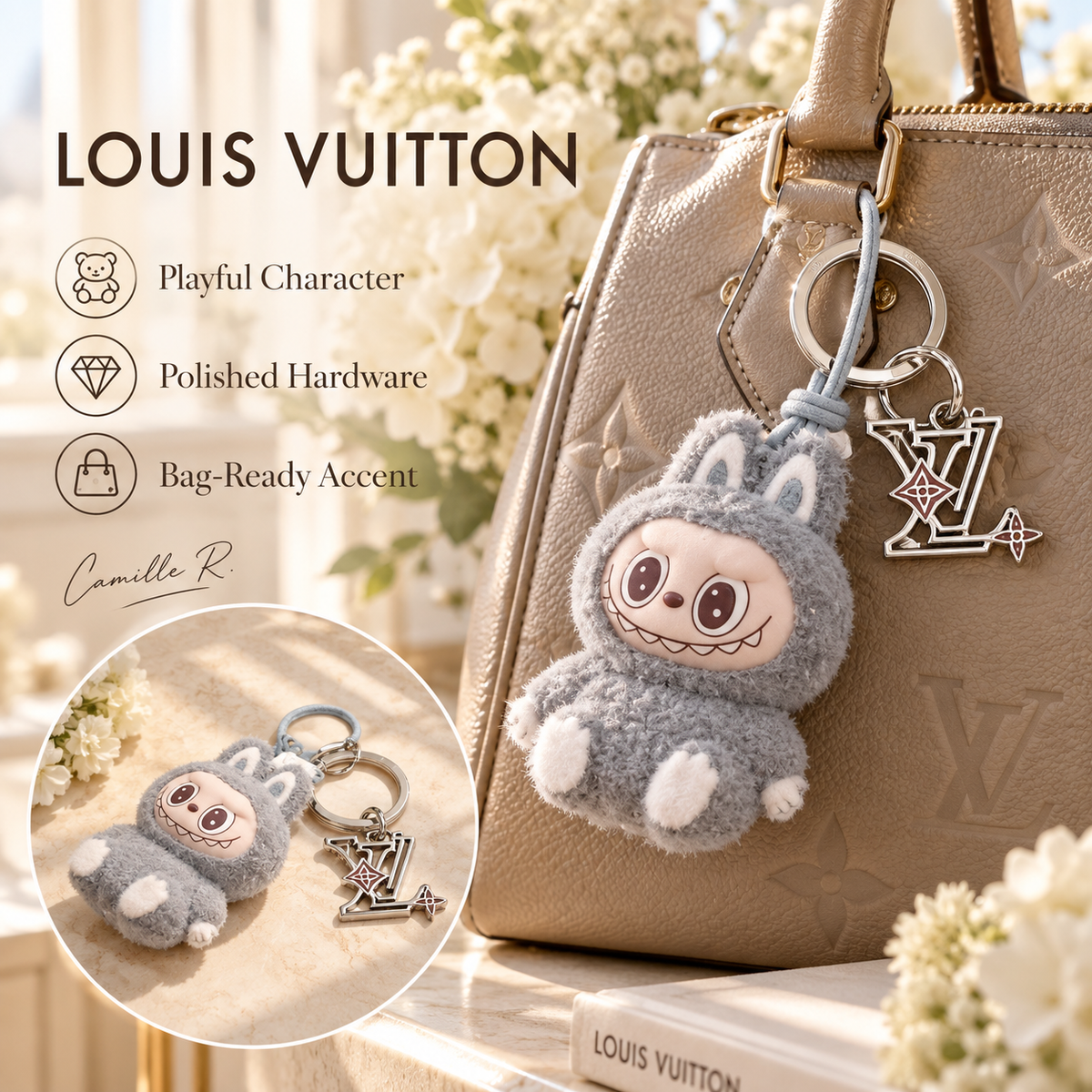 Louis Vuitton bag motif keychain Design 052 lifestyle featured image