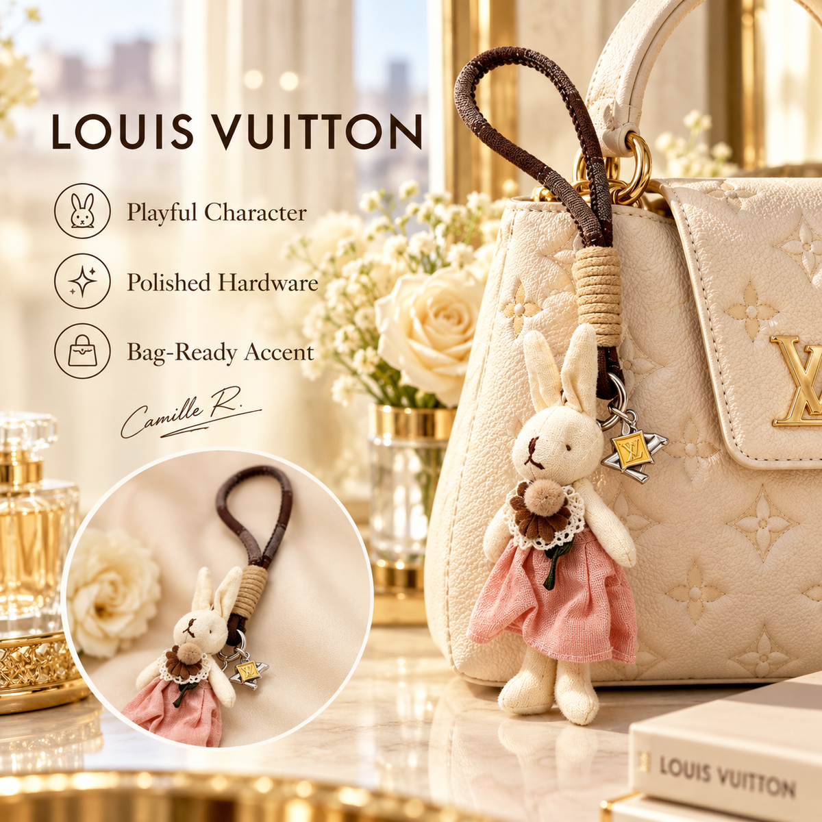 Louis Vuitton bag motif keychain Design 053 lifestyle featured image
