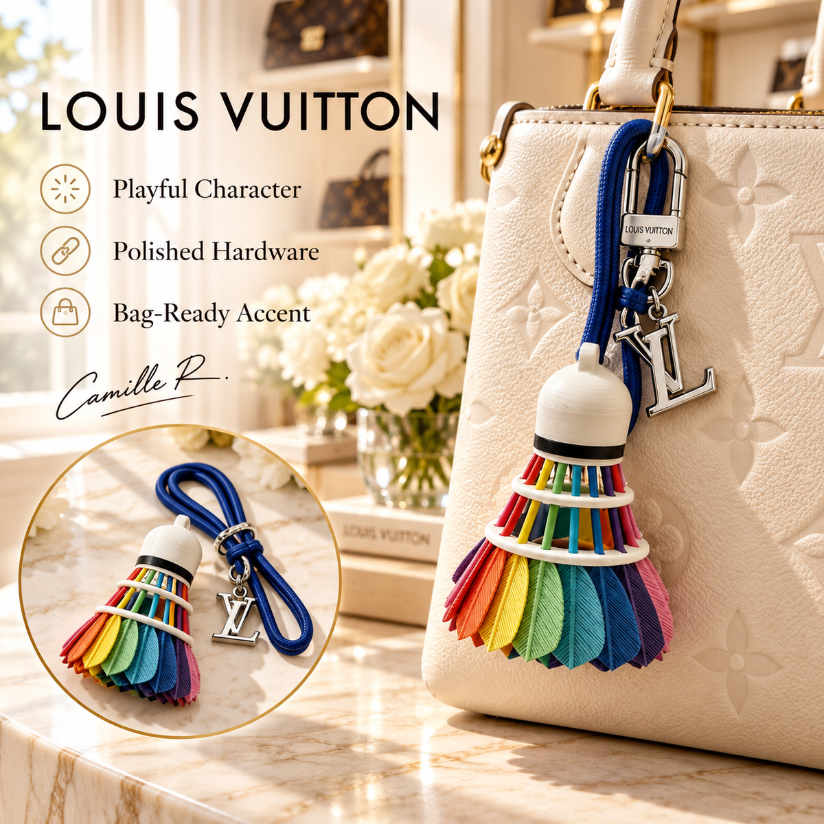 Louis Vuitton bag motif keychain Design 056 lifestyle featured image