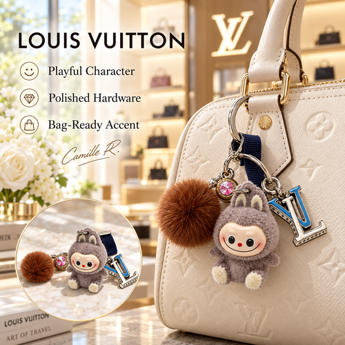 Louis Vuitton bag motif keychain Design 073 lifestyle featured image