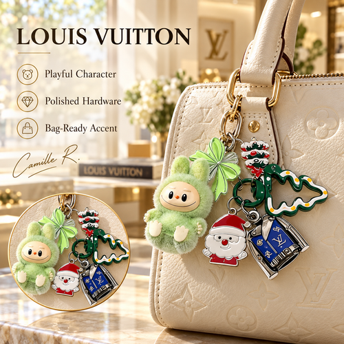 Louis Vuitton bag motif keychain Design 087 lifestyle featured image