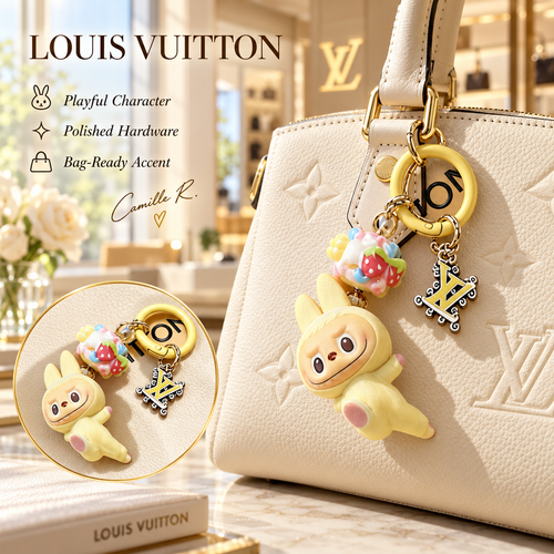 Louis Vuitton bag motif keychain Design 088 lifestyle featured image
