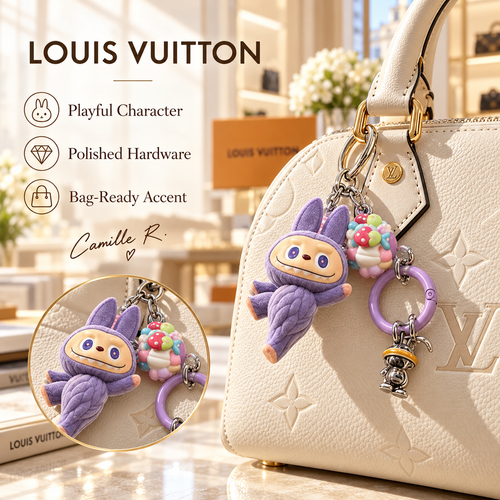 Louis Vuitton bag motif keychain Design 089 lifestyle featured image