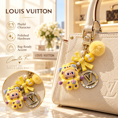 Louis Vuitton bag motif keychain Design 090 lifestyle featured image