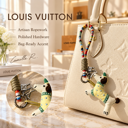 Louis Vuitton bag motif keychain Design 096 lifestyle featured image