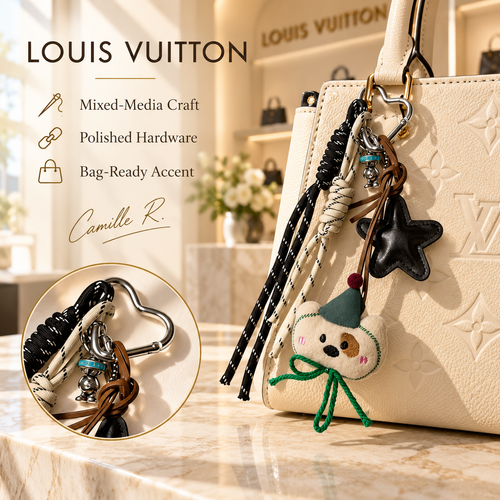 Louis Vuitton bag motif keychain Design 099 lifestyle featured image