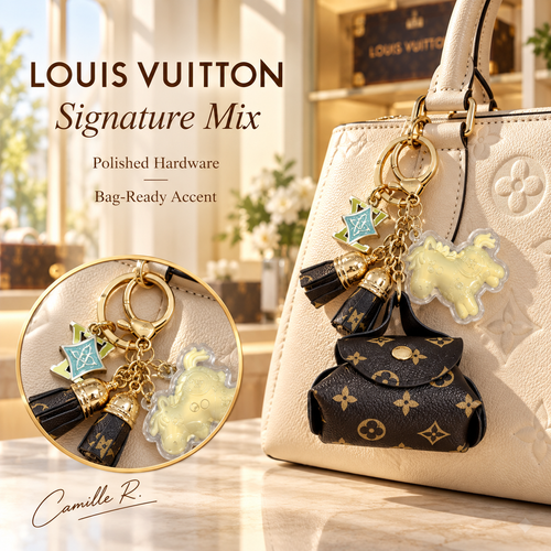 Louis Vuitton bag motif keychain Design 112 lifestyle featured image