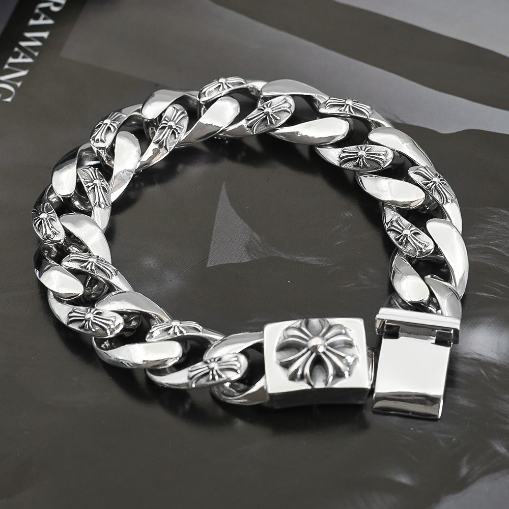 Cross Statement Bracelet in Metal-Tone – Design 13 main product view